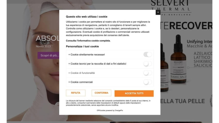 Professional Beauty Line - OPXcookie - Siti Web OrangePix