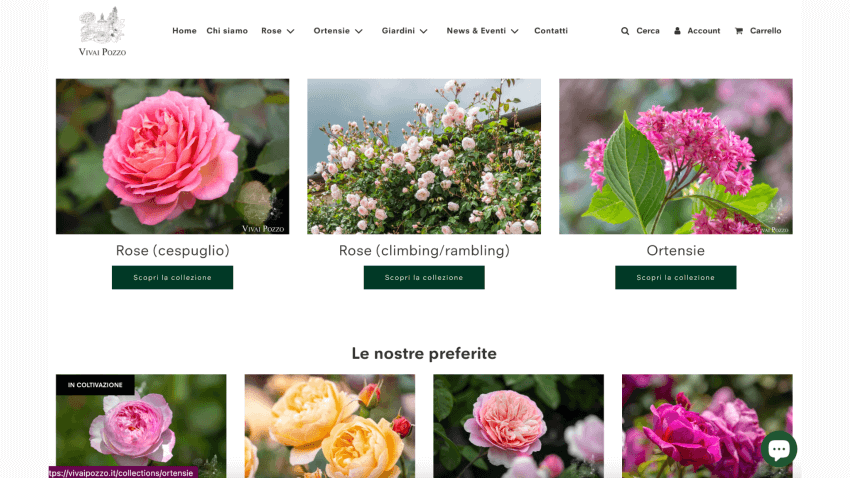 Vivai Pozzo - E-commerce OrangePix