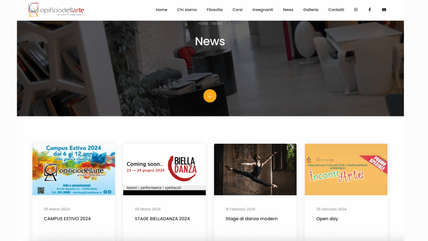 Opificiodellarte - Siti Web OrangePix