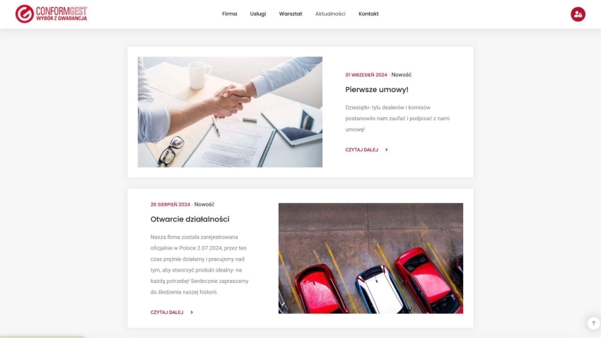CONFORMGEST.PL - Siti Web OrangePix