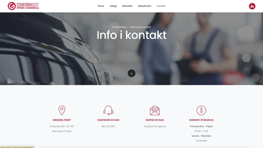 CONFORMGEST.PL - Siti Web OrangePix