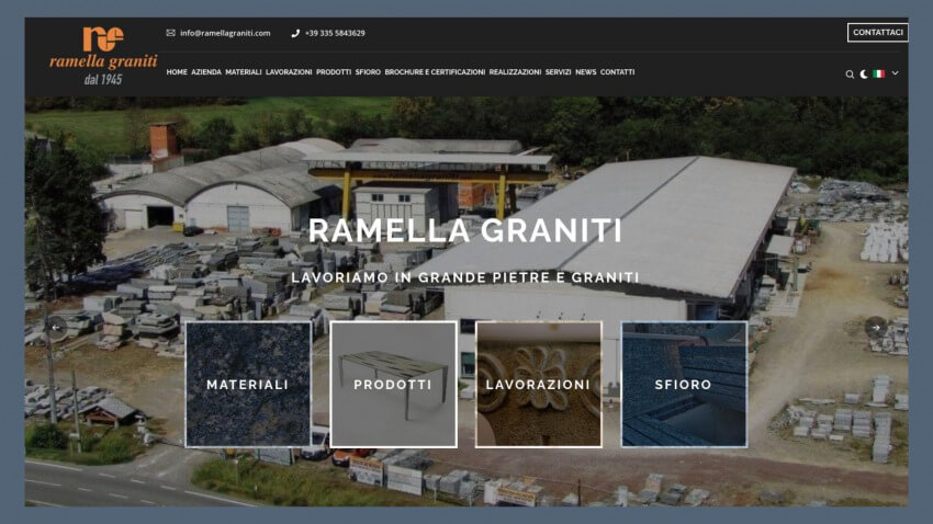 Ramella Graniti - Siti Web OrangePix